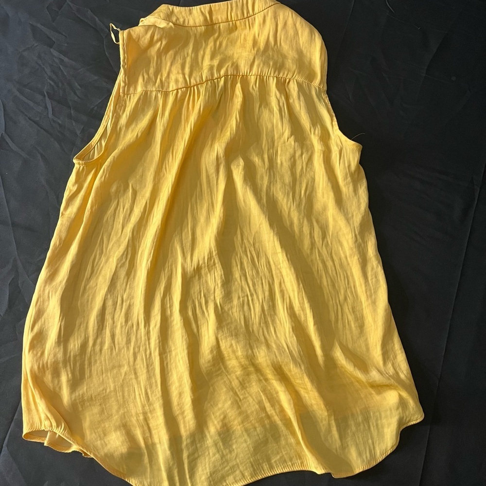 Yellow Sleeveless Women's Top Vince camuto PXS - Picture 2 of 3
